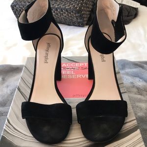 Jeffrey Campbell Lindsay Black Suede Heels